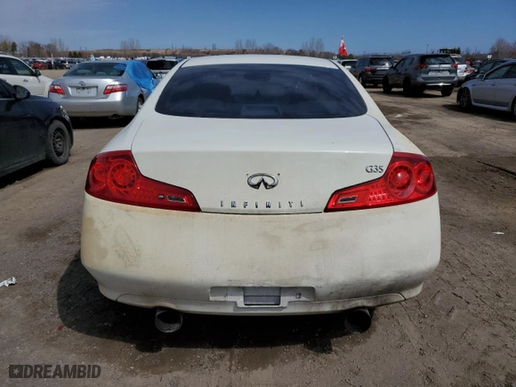 2006 Infiniti G35 Coupe with VIN JNKCV54E66M703300, listed as a Copart auction lot 51522265 with 165,795 mi miles and Clean Title. Bid and sale history available at carsss.com. Image 6.