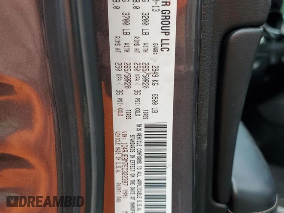 2014 Jeep Grand Cherokee Limited with VIN 1C4RJEBM7EC322397, listed as a Copart auction lot 71261414 with 159,494 mi miles and Clean Title. Bid and sale history available at carsss.com. Image 13.