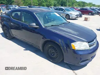 2014 Dodge Avenger SE with VIN 1C3CDZAB6EN148741, listed as a IAAI auction lot 42094363 with 126,598 mi miles. Bid and sale history available at carsss.com. Image 1.