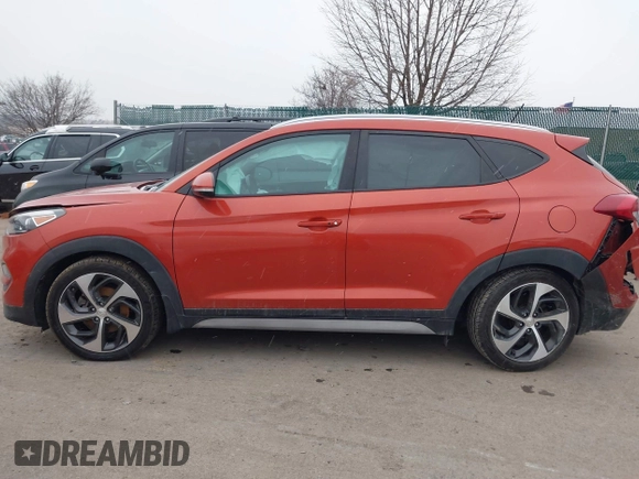 2017 Hyundai Tucson Sport with VIN KM8J3CA24HU416629, listed as a IAAI auction lot 41557615 with 72,844 mi miles and . Bid and sale history available at DreamBid. Image 13.