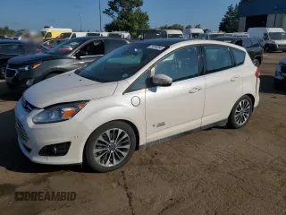 2017 Ford C-Max Energi Titanium with VIN 1FADP5FU9HL107830, listed as a Copart auction lot 71574254 with 61,626 mi miles and Clean Title. Bid and sale history available at carsss.com. Image 1.