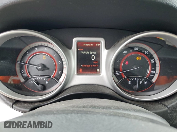 2017 Dodge Journey SXT with VIN 3C4PDCBG8HT537745, listed as a Copart auction lot 60446765 with 160,312 mi miles and Clean title. Bid and sale history available at DreamBid. Image 9.