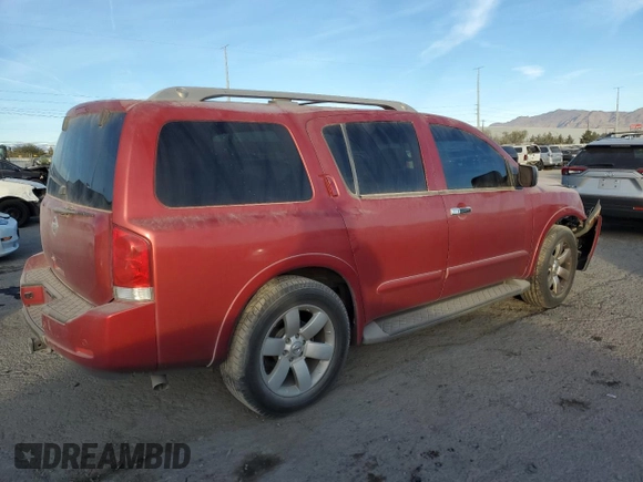2008 Nissan Armada SE z VIN 5N1AA08D98N602852, wystawiony jako Copart lot #85514374 z przebiegiem 148 639 mil mil oraz Szkoda całkowita • Salvage title. Historia ofert i sprzedaży dostępna na DreamBid. Obrazek 3.
