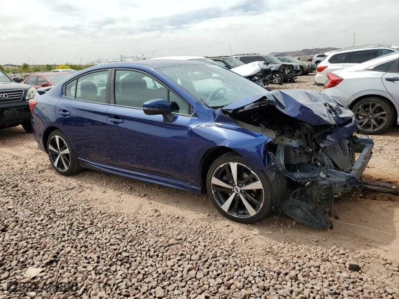 2017 Subaru Impreza Sport with VIN 4S3GKAK68H3616961, listed as a Copart auction lot 50838185 with 54,624 mi miles and Salvage Title. Bid and sale history available at carsss.com. Image 4.