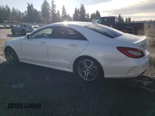 2015 Mercedes-Benz CLS 400 with VIN WDDLJ6HB7FA136587, listed as a Copart auction lot 43651315 with 55,164 mi miles and Salvage title. Bid and sale history available at DreamBid. Image 2.