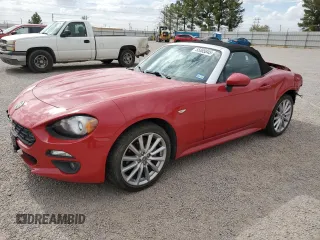 2017 FIAT 124 Spider Classica z VIN JC1NFAEK5H0123760, wystawiony jako Copart lot #55865845 z przebiegiem 52 285 mil mil oraz Szkoda całkowita • Salvage title. Historia ofert i sprzedaży dostępna na DreamBid. Obrazek 1.