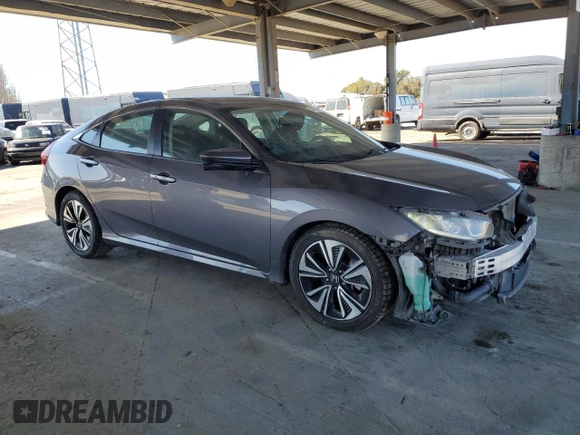 2017 Honda Civic Sedan EX-T with VIN 2HGFC1F34HH648975, listed as a Copart auction lot 47972315 with 169,999 mi miles and Salvage Title. Bid and sale history available at carsss.com. Image 4.
