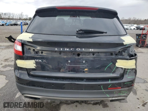 2017 Lincoln MKX Premiere with VIN 2LMPJ6JR4HBL34845, listed as a Copart auction lot 45963755 with 52,646 mi miles and Salvage Title. Bid and sale history available at carsss.com. Image 6.
