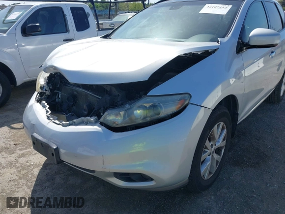 2012 Nissan Murano S with VIN JN8AZ1MU6CW116872, listed as a IAAI auction lot 42107422 with 114,601 mi miles and . Bid and sale history available at DreamBid. Image 6.