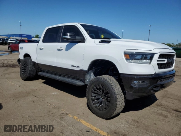 2022 Ram 1500 Big Horn with VIN 1C6SRFFT1NN320531, listed as a Copart auction lot 57347105 with 19,683 mi miles and Clean title. Bid and sale history available at DreamBid. Image 4.