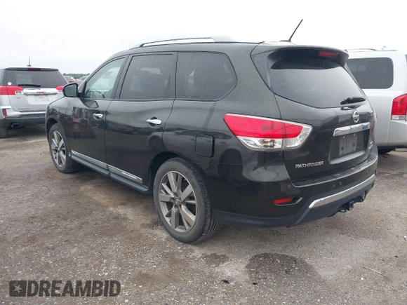 2015 Nissan Pathfinder Platinum z VIN 5N1AR2MM7FC622794, wystawiony jako IAAI lot #42421732 z przebiegiem 91 197 mil mil oraz . Historia ofert i sprzedaży dostępna na DreamBid. Obrazek 3.