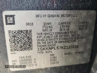2019 GMC Acadia Denali with VIN 1GKKNPLS7KZ137018, listed as a Copart auction lot 53840175 with Not Provided miles and Non Repairable. Bid and sale history available at carsss.com. Image 13.