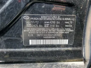 2013 Hyundai Sonata Limited with VIN 5NPEC4AC8DH598702, listed as a Copart auction lot 56369925 with 150,252 mi miles and Clean Title. Bid and sale history available at DreamBid. Image 12.