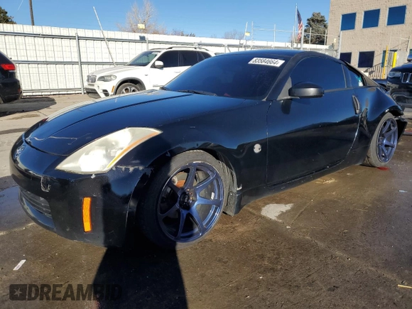 2004 Nissan 350Z Touring with VIN JN1AZ34D34T162172, listed as a Copart auction lot 83584664 with 146,780 mi miles and Salvage Title. Bid and sale history available at carsss.com. Image 1.