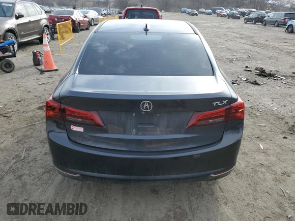 2016 Acura TLX V6 with VIN 19UUB2F3XGA011795, listed as a Copart auction lot 44322505 with 0 mi miles and Salvage Title. Bid and sale history available at carsss.com. Image 6.