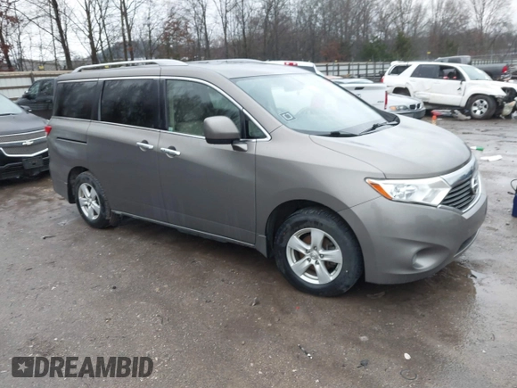 2014 Nissan Quest S with VIN JN8AE2KP0E9107133, listed as a IAAI auction lot 41561516 with 227,656 mi miles and . Bid and sale history available at DreamBid. Image 1.