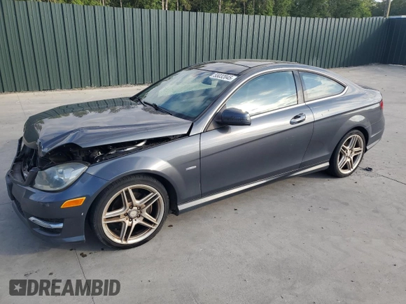 2012 Mercedes-Benz C 250 with VIN WDDGJ4HB4CF896481, listed as a Copart auction lot 55032045 with 170,327 mi miles and Salvage title. Bid and sale history available at DreamBid. Image 1.