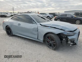 2024 BMW 4 Series M440i with VIN WBA83AP03RCN86790, listed as a Copart auction lot 76107254 with 39,303 mi miles and Salvage Title. Bid and sale history available at carsss.com. Image 4.