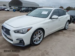 2020 Infiniti Q50 Luxe with VIN JN1EV7AP4LM200455, listed as a IAAI auction lot 41514036 with 76,441 mi miles and . Bid and sale history available at DreamBid. Image 18.