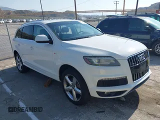 2014 Audi Q7 S line Prestige with VIN WA1DGAFE2ED010013, listed as a IAAI auction lot 42454744 with Not provided miles and . Bid and sale history available at DreamBid. Image 1.