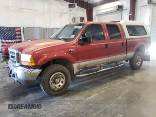 2001 Ford F-250 XL with VIN 1FTNW21F31EA21237, listed as a Copart auction lot 63258635 with 263,856 mi miles and Salvage title. Bid and sale history available at DreamBid. Image 1.