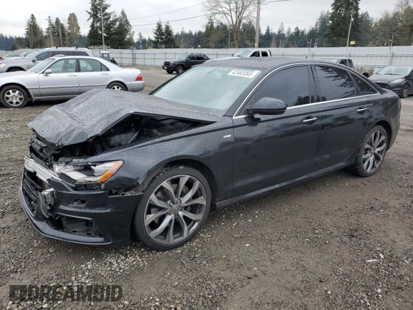 2015 Audi A6 3.0L TDI Premium Plus with VIN WAUFMAFC8FN005784, listed as a Copart auction lot 42483395 with 93,999 mi miles and Salvage Title. Bid and sale history available at carsss.com. Image 1.