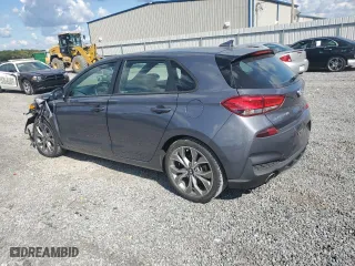 2019 Hyundai Elantra GT N Line with VIN KMHH55LC9KU095558, listed as a Copart auction lot 72404594 with 97,488 mi miles and Salvage Title. Bid and sale history available at carsss.com. Image 2.