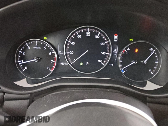 2025 Mazda 3 S Preferred with VIN JM1BPACM7S1761419, listed as a Copart auction lot 47939415 with 9,836 mi miles and Clean Title. Bid and sale history available at DreamBid. Image 9.