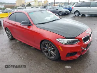 2015 BMW 2 Series M235i with VIN WBA1J7C57FV358724, listed as a IAAI auction lot 41205625 with 83,576 mi miles and . Bid and sale history available at carsss.com. Image 1.