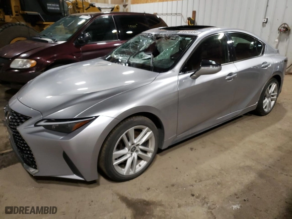 2021 Lexus IS with VIN JTHC81F20M5047475, listed as a Copart auction lot 66626934 with 32,970 mi miles and Salvage Title. Bid and sale history available at carsss.com. Image 1.