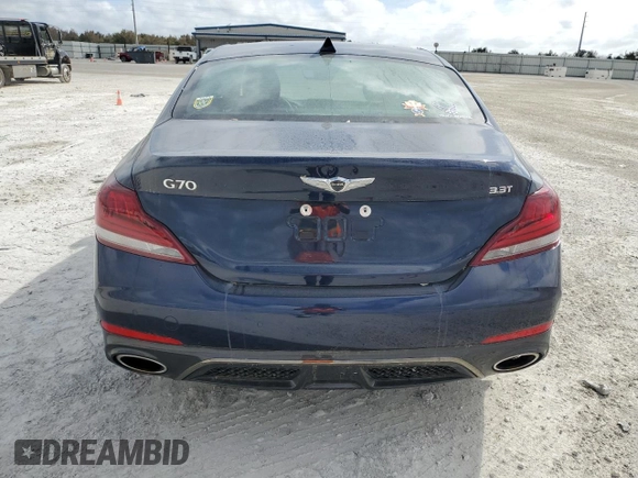 2019 Genesis G70 3.3T Advanced with VIN KMTG34LE7KU031005, listed as a Copart auction lot 74639054 with 0 mi miles and Non Repairable. Bid and sale history available at carsss.com. Image 6.
