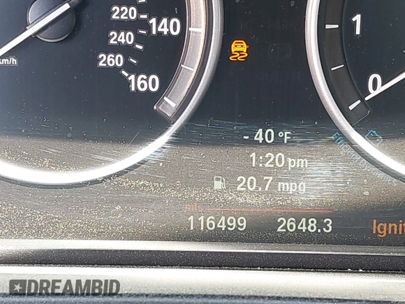 2012 BMW 5 Series 528i with VIN WBAXG5C58CDY28516, listed as a IAAI auction lot 41907803 with 116,499 mi miles. Bid and sale history available at carsss.com. Image 15.