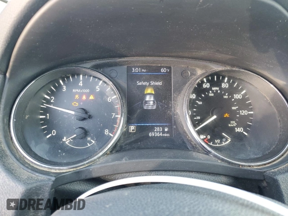 2018 Nissan Rogue SV with VIN 5N1AT2MV1JC804414, listed as a Copart auction lot 47134585 with 69,364 mi miles and Salvage Title. Bid and sale history available at carsss.com. Image 9.
