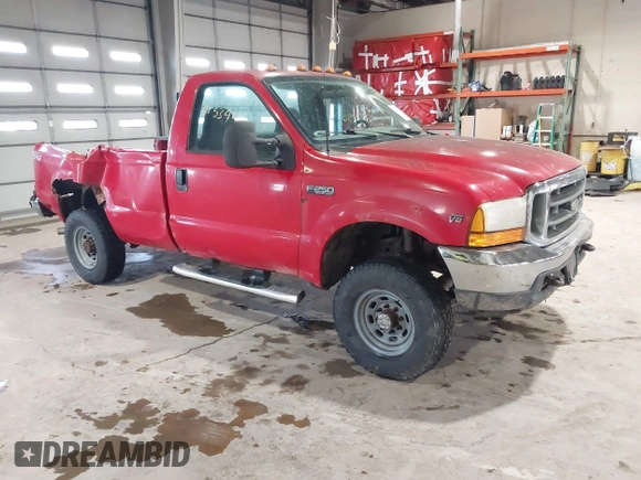 2000 Ford F-250 XL z VIN 1FTNF21L0YEB96710, wystawiony jako IAAI lot #41534150 z przebiegiem 296 680 mil mil oraz . Historia ofert i sprzedaży dostępna na DreamBid. Obrazek 1.