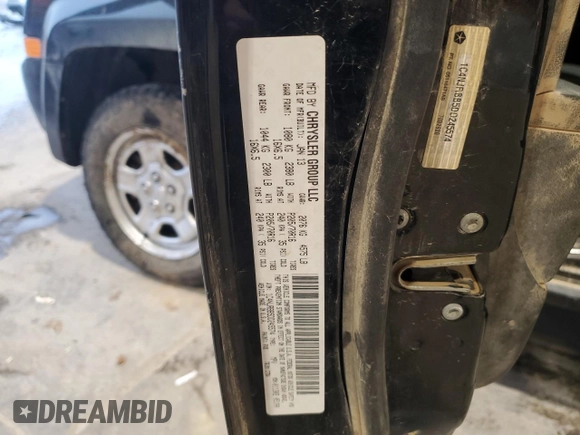 2013 Jeep Patriot Sport with VIN 1C4NJRBB5DD245574, listed as a Copart auction lot 47740035 with 185,559 mi miles and Salvage Title. Bid and sale history available at carsss.com. Image 13.