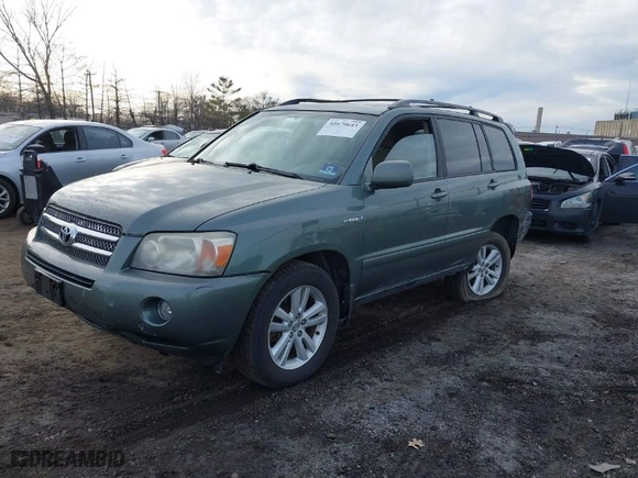 2007 Toyota Highlander Hybrid with VIN JTEHW21A170043868, listed as a IAAI auction lot 41679643 with 213,509 mi miles. Bid and sale history available at carsss.com. Image 2.