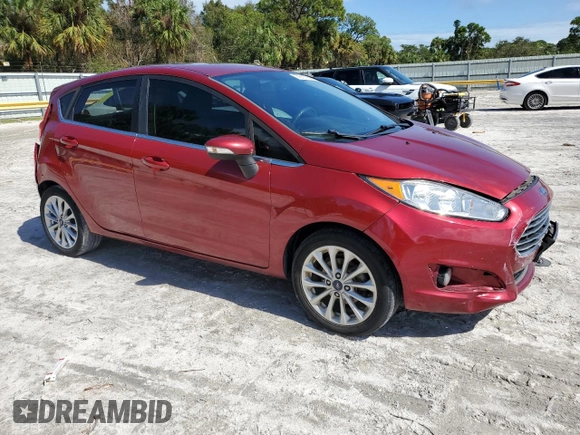 2017 Ford Fiesta Titanium with VIN 3FADP4FJXHM171163, listed as a Copart auction lot 77911114 with 80,171 mi miles and Salvage Title. Bid and sale history available at DreamBid. Image 4.