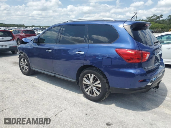 2018 Nissan Pathfinder Platinum with VIN 5N1DR2MM7JC664291, listed as a Copart auction lot 46748475 with 142,708 mi miles and Salvage title. Bid and sale history available at DreamBid. Image 2.