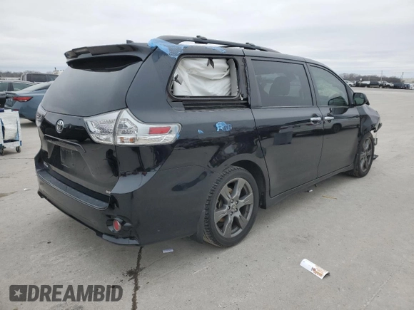 2020 Toyota Sienna SE with VIN 5TDXZ3DC6LS061204, listed as a Copart auction lot 87696505 with 137,890 mi miles and Salvage Title. Bid and sale history available at carsss.com. Image 3.