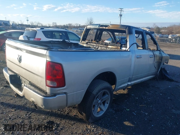 2012 Ram 1500 Sport with VIN 1C6RD7HT8CS125332, listed as a IAAI auction lot 41182823 with Not provided miles and . Bid and sale history available at DreamBid. Image 4.