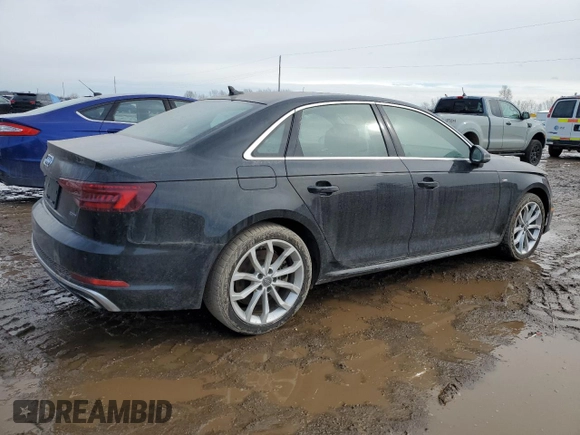 2019 Audi A4 Premium Plus with VIN WAUENAF45KN008539, listed as a Copart auction lot 46983635 with 81,783 mi miles and Clean Title. Bid and sale history available at carsss.com. Image 3.