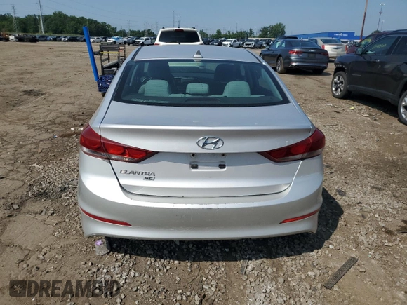 2017 Hyundai Elantra SE with VIN KMHD74LF5HU109526, listed as a Copart auction lot 63846475 with 125,035 mi miles and Clean title. Bid and sale history available at DreamBid. Image 6.