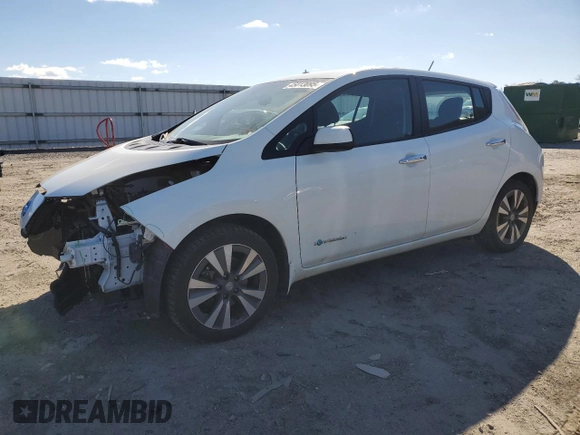 2016 Nissan LEAF SL with VIN 1N4BZ0CP4GC300324, listed as a Copart auction lot 45013095 with 72,183 mi miles and Clean Title. Bid and sale history available at carsss.com. Image 1.