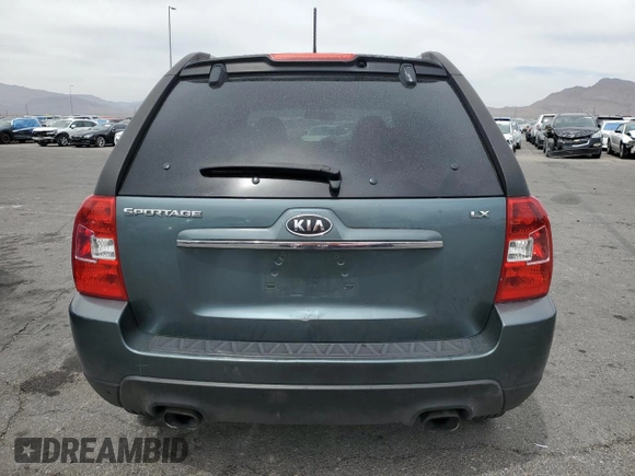 2009 Kia Sportage LX with VIN KNDJF724397574804, listed as a Copart auction lot 51101525 with 147,183 mi miles and Salvage Title. Bid and sale history available at carsss.com. Image 6.