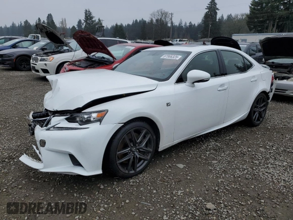 2015 Lexus IS 350 with VIN JTHCE1D29F5006227, listed as a Copart auction lot 87866325 with 106,325 mi miles and Salvage title. Bid and sale history available at DreamBid. Image 1.