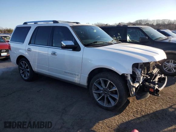 2016 Lincoln Navigator Reserve with VIN 5LMJJ2LT1GEL00395, listed as a Copart auction lot 46605355 with 68,905 mi miles and Salvage title. Bid and sale history available at DreamBid. Image 4.