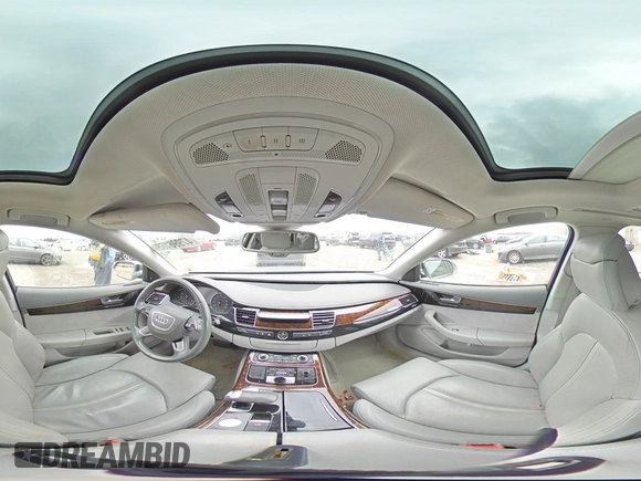 2011 Audi A8 with VIN WAURVAFD9BN006004, listed as a Copart auction lot 47996165 with 132,799 mi miles and Salvage title. Bid and sale history available at DreamBid. Image 13.