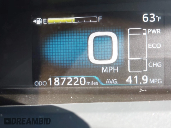 2016 Toyota Prius Two z VIN JTDKBRFU9G3507845, wystawiony jako IAAI lot #42410176 z przebiegiem 187 220 mil mil oraz . Historia ofert i sprzedaży dostępna na DreamBid. Obrazek 15.