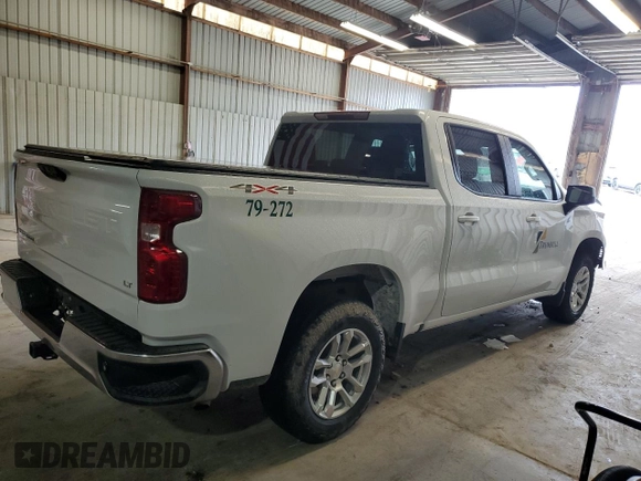 2023 Chevrolet Silverado 1500 LT with VIN 1GCUDDED8PZ259317, listed as a Copart auction lot 51103695 with 17,050 mi miles and Salvage Title. Bid and sale history available at carsss.com. Image 3.