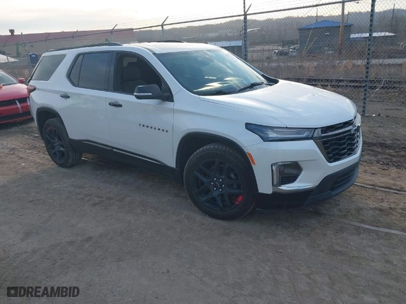 2023 Chevrolet Traverse Premier with VIN 1GNEVKKW8PJ218171, listed as a IAAI auction lot 41822396 with 38,345 mi miles. Bid and sale history available at carsss.com. Image 1.